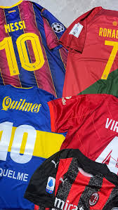 Camisetas deportivas y jerseys de fútbol